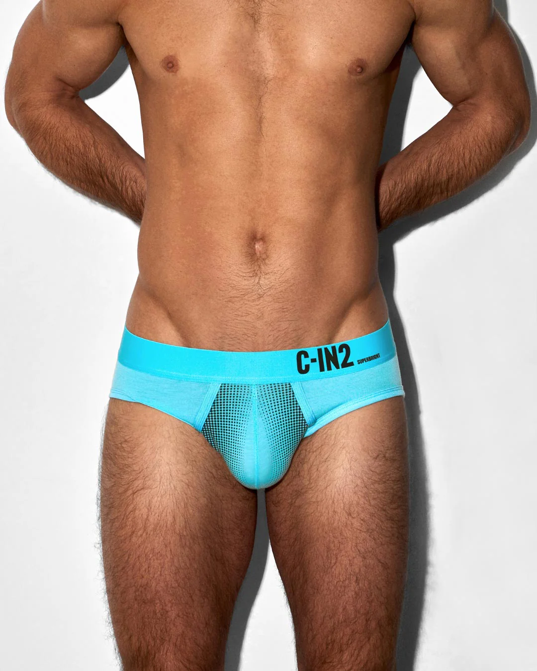 Super Bright Low Rise Brief Neon Blue - Image 2