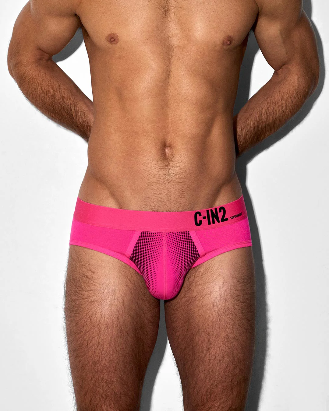 Super Bright Low Rise Brief Neon Pink - Image 2